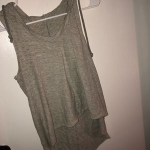Gray muscle tee